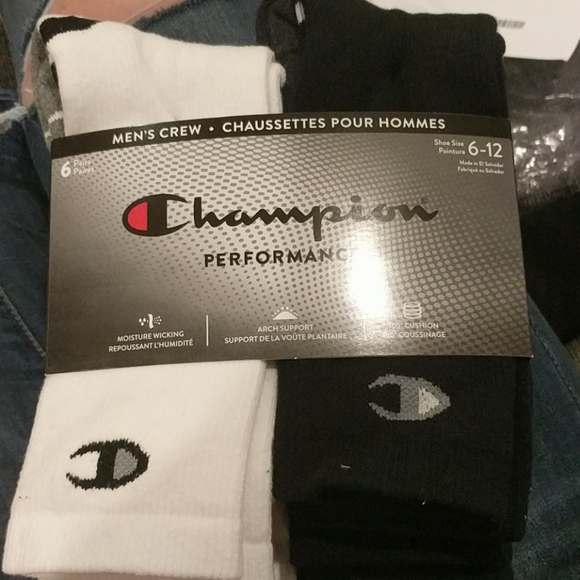 Champion performance 6pk Socks